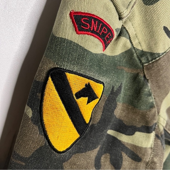 Vintage Rothco US ARMY Camoflauge Sniper Jacket SZ S - Picture 5 of 8